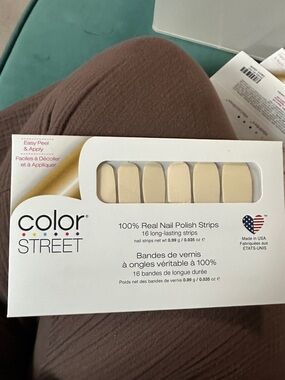 Color Street Nude Cream Nail Polish Strips